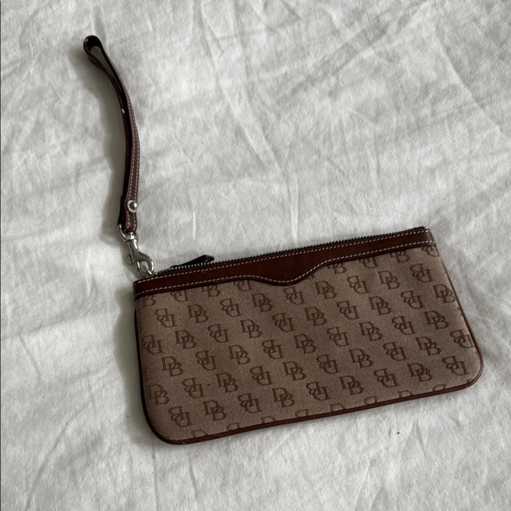 Dooney & Bourke Brown Monogram Wristlet